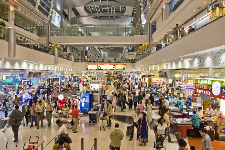 Dubai Airport: Shoppingcenter mit angeschlossenem Flughafen