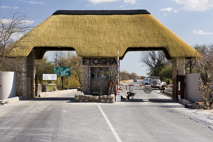 Andersson Gate, Eingang zum Etosha-Nationalpark